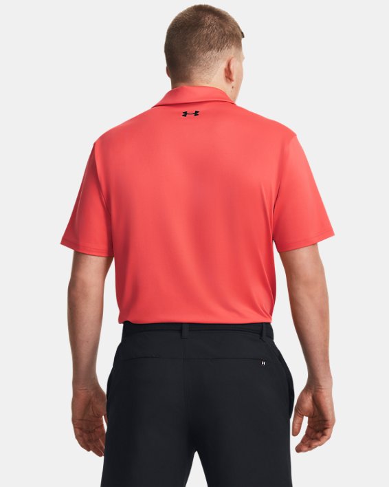 Men's UA Tee To Green Polo in Red image number 1